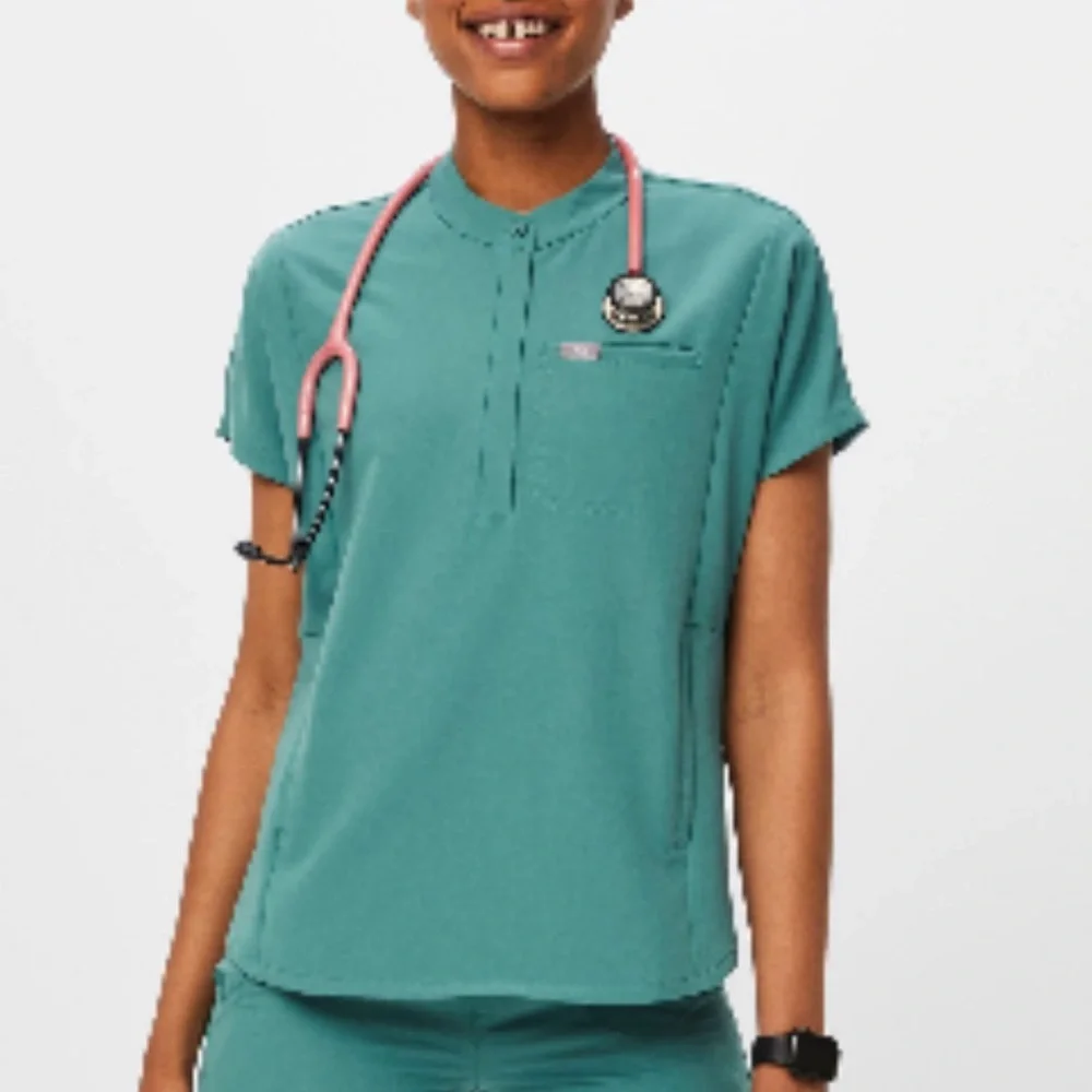 FIGS Women's Cactus Montex - Mock
Neck Scrub Top
S - Cactus - Regular - Picture 1 of 4